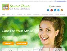 Tablet Screenshot of mydentalpointe.com